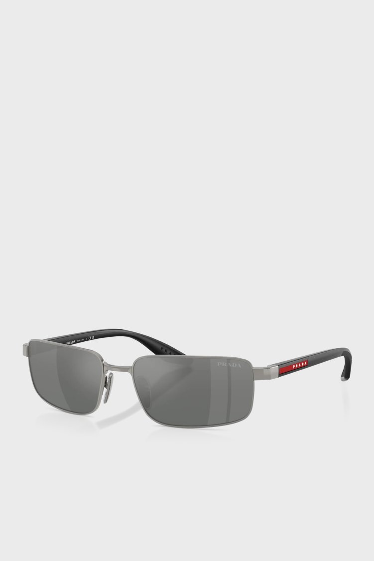 Prada Sport Logolu Güneş Erkek Gözlük 0PSB54S 5AV41A 59 Metalik Gri - Prada Sport (1)