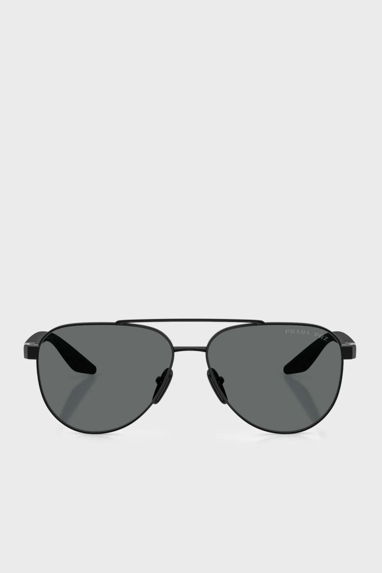Prada Sport Pilot Güneş Erkek Gözlük 0PSA52S 1AB5Z1 58 Siyah - Prada Sport (1)