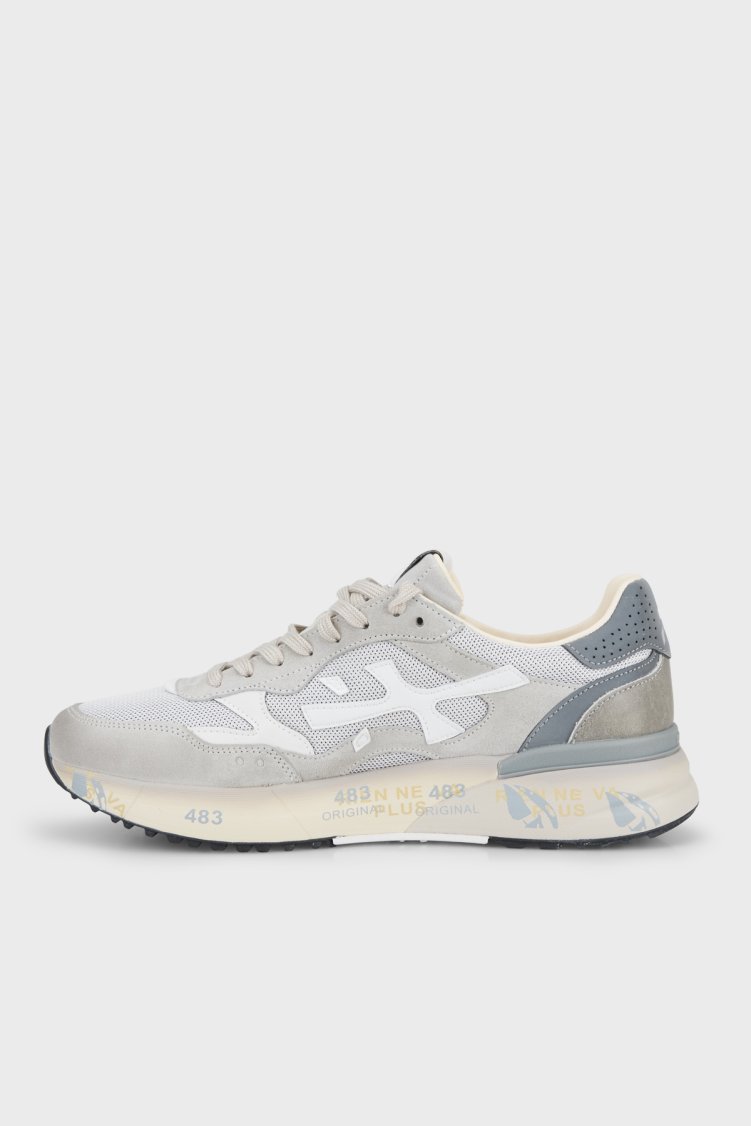 Premiata Deri Karışımlı Logolu Sneaker Erkek Ayakkabı MICK 018117 BEJ - Premiata (1)