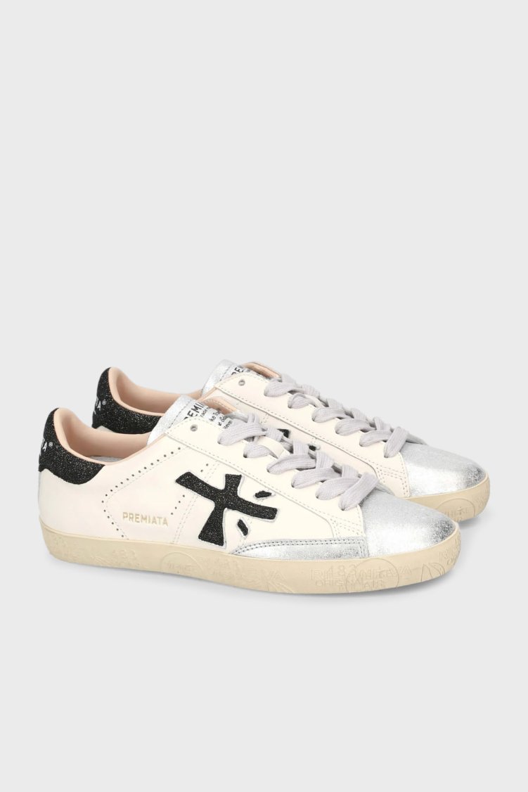 Premiata Deri Logolu Sneaker Kadın Ayakkabı STEVEND 6936 BEYAZ - Premiata (1)