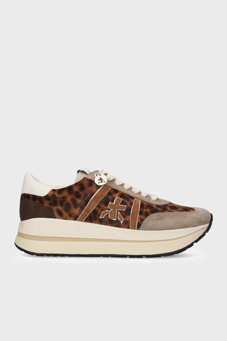Premiata Leopar Desenli Süet Sneaker Kadın Ayakkabı BETHCOIN 8701 Leopar - Premiata