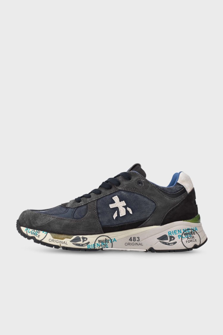 Premiata Logolu Süet Detaylı Sneaker Erkek Ayakkabı MASE 7819 ANTRASİT - Premiata (1)
