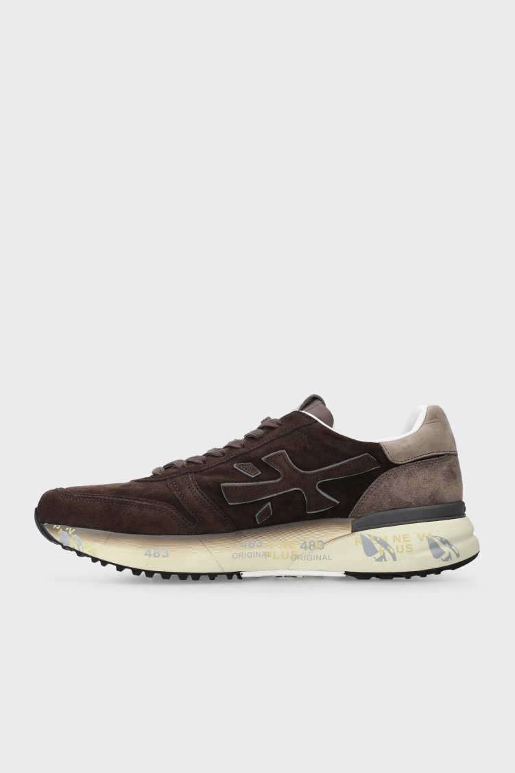 Premiata Logolu Süet Sneaker Erkek Ayakkabı MICK 7898 KAHVE - Premiata (1)
