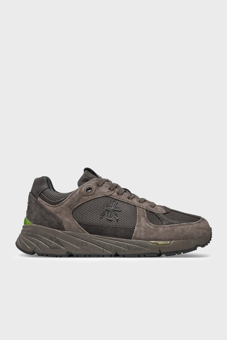 Premiata Süet Detaylı Sneaker Erkek Ayakkabı MASE 6875 Kahve - Premiata