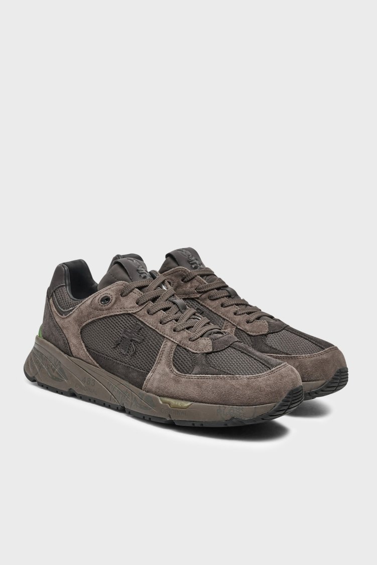 Premiata Süet Detaylı Sneaker Erkek Ayakkabı MASE 6875 Kahve - Premiata (1)