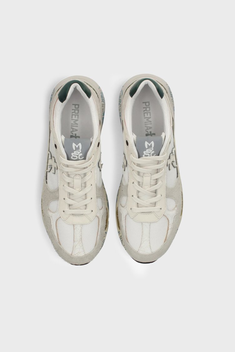 Premiata Süet Detaylı Sneaker Erkek Ayakkabı MASE 8111 EKRU - Premiata (1)
