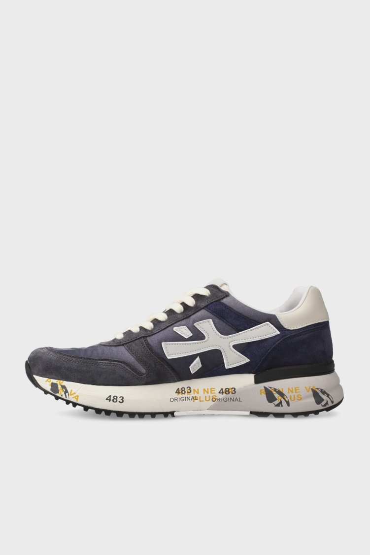 Premiata Süet Logolu Sneaker Erkek Ayakkabı MICK 7209 LACİVERT - Premiata (1)