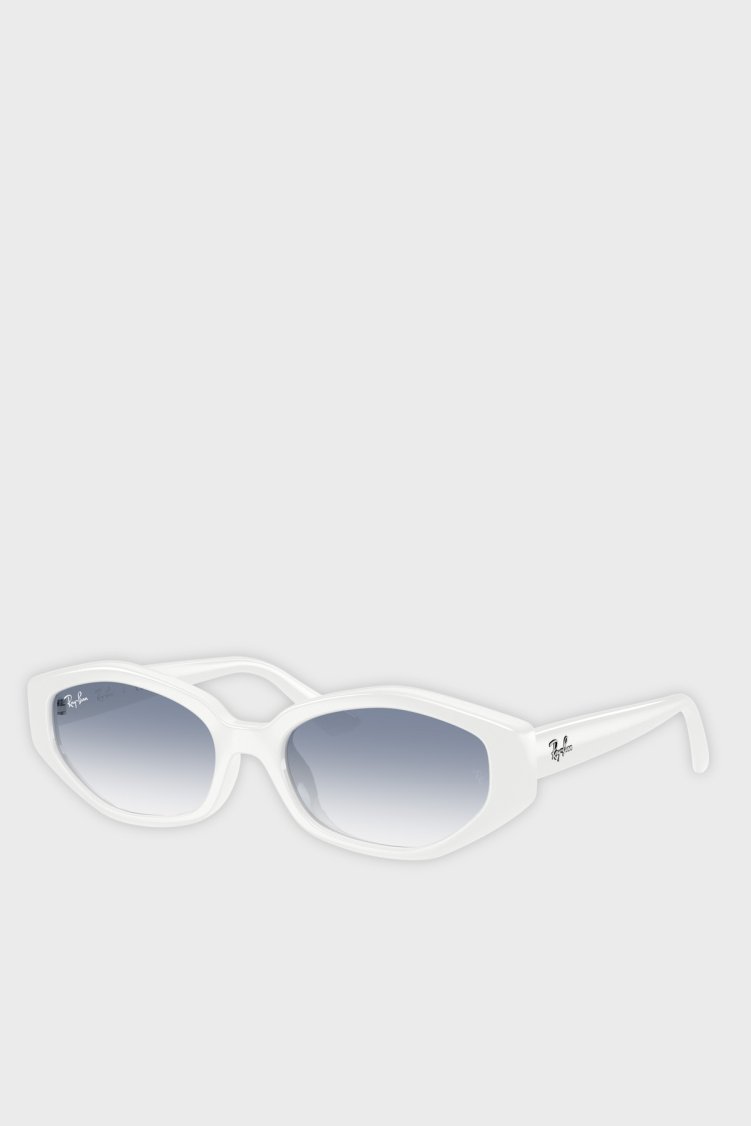 Ray Ban Asimetrik Güneş Unisex Gözlük 0RB4473D 677219 56 Beyaz - Ray Ban