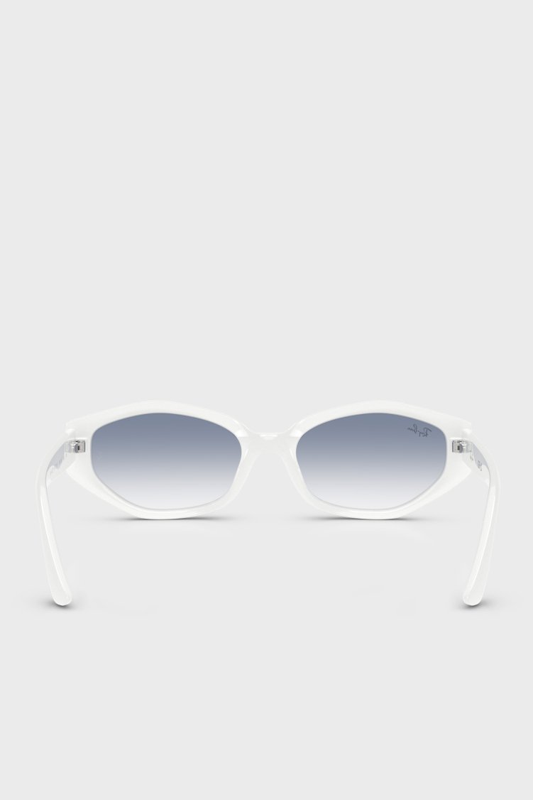 Ray Ban Asimetrik Güneş Unisex Gözlük 0RB4473D 677219 56 Beyaz - Ray Ban (1)