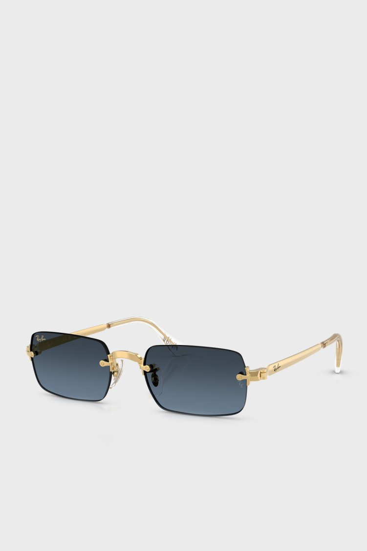 Ray Ban Dikdörtgen Erkek Gözlük 0RB3928 001S2 54 Altın - Ray Ban