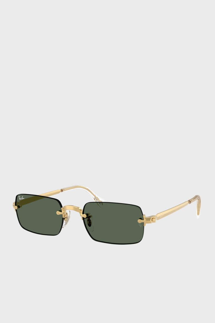 Ray Ban Dikdörtgen Güneş Erkek Gözlük 0RB3928 00171 54 ALTIN - Ray Ban