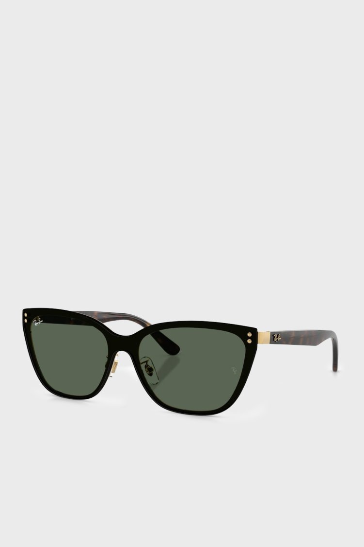 Ray Ban Logolu Cat Eye Güneş Unisex Gözlük 0RB3798D 00171 45 Altın - Ray Ban