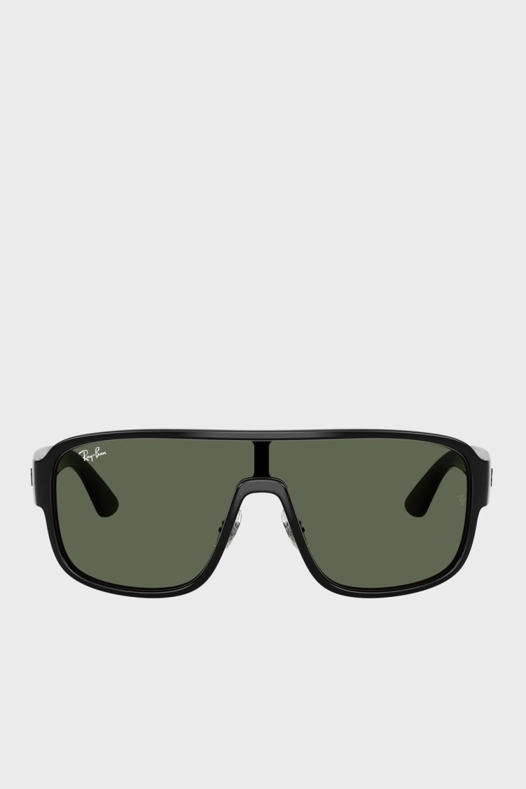 Ray Ban Logolu Dikdörtgen Güneş Unisex Gözlük 0RB2229 90171 29 Siyah - Ray Ban (1)