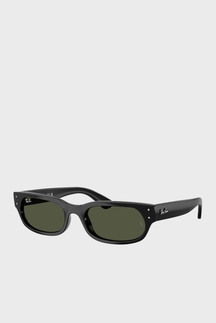 Ray Ban Logolu Dikdörtgen Güneş Unisex Gözlük 0RB2236 90131 54 Siyah - Ray Ban