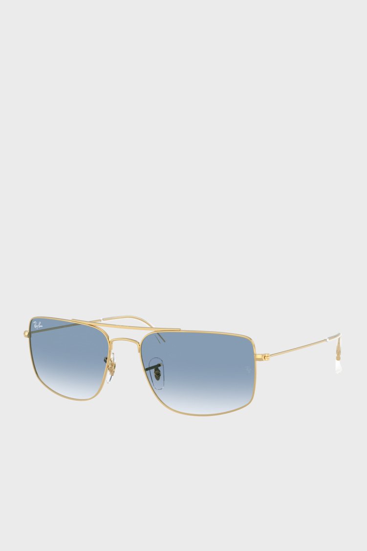 Ray Ban Logolu Güneş Unisex Gözlük 0RB3779 0013F 56 Altın - Ray Ban