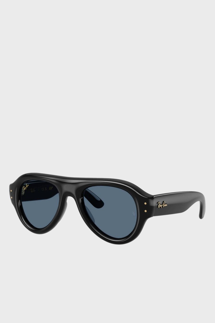 Ray Ban Logolu Güneş Unisex Gözlük 0RB4925 60180 52 Siyah - Ray Ban