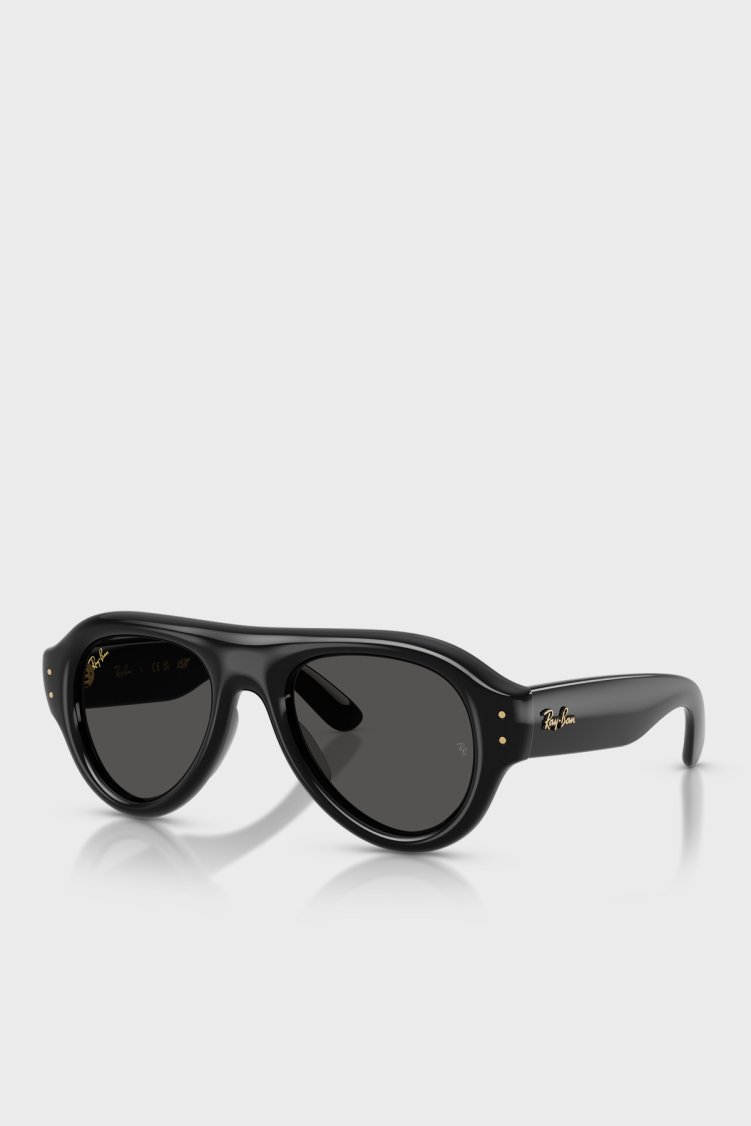 Ray Ban Logolu Güneş Unisex Gözlük 0RB4925 60187 52 Siyah - Ray Ban