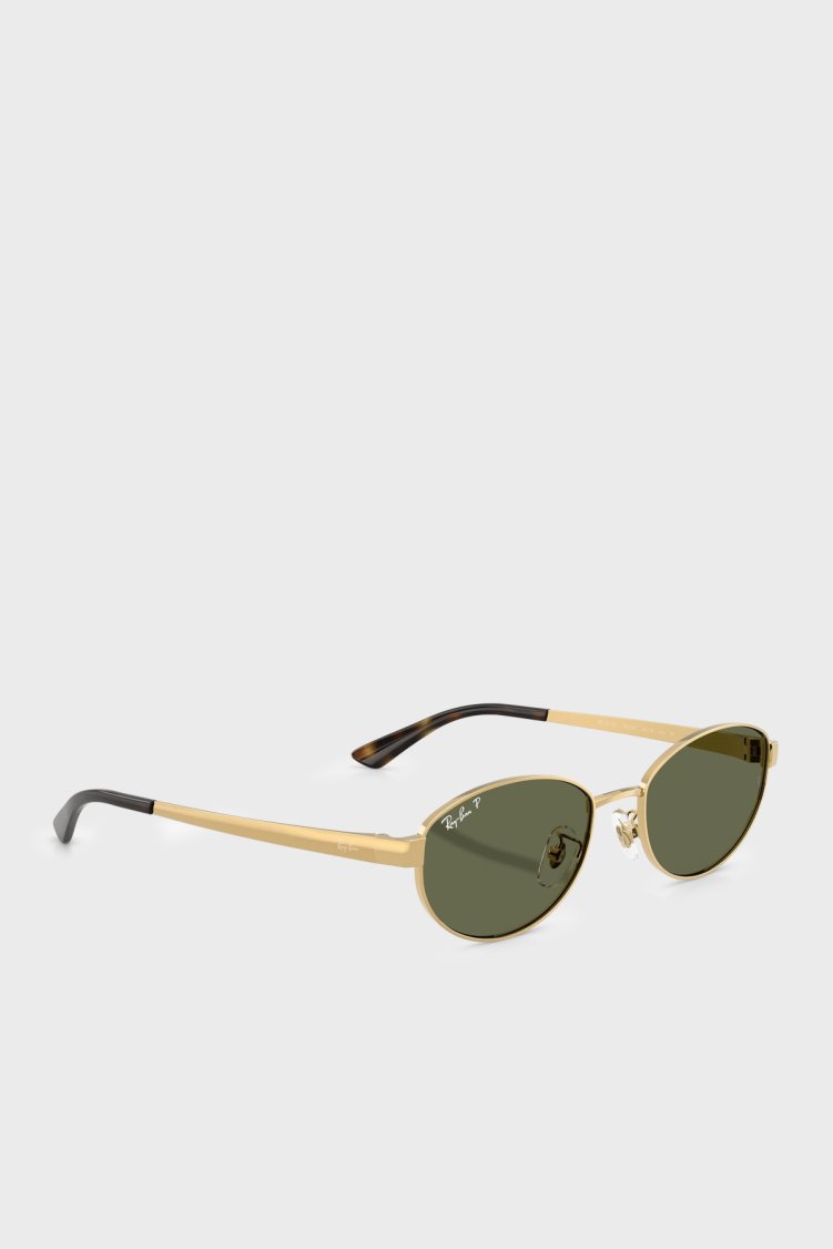 Ray Ban Metal Oval Güneş Unisex Gözlük 0RB3774D 0019A 55 Altın - Ray Ban (1)
