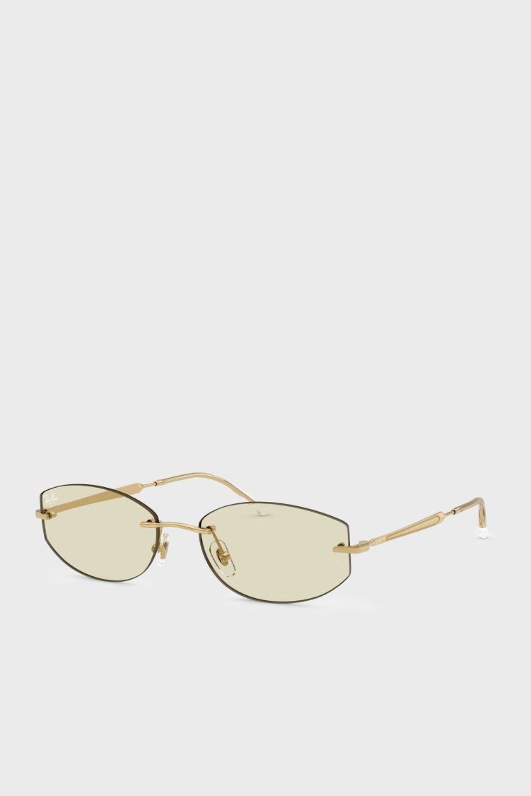 Ray Ban Metal Oval Güneş Unisex Gözlük 0RB3792 001MG 55 Altın - Ray Ban