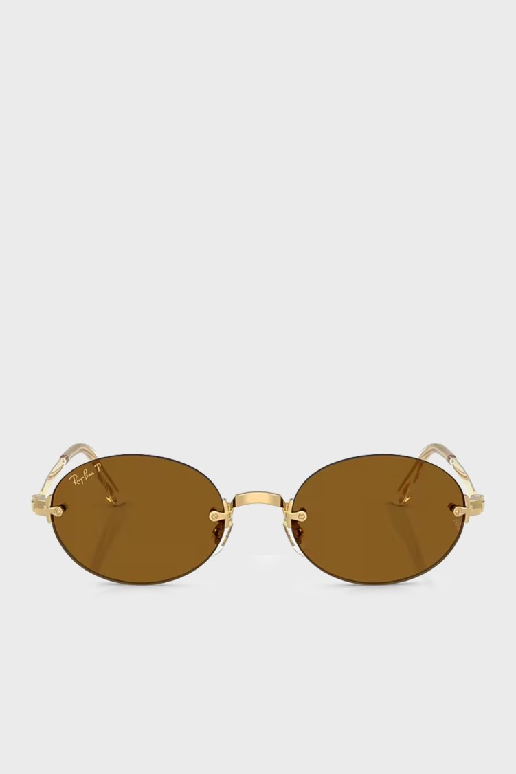 Ray Ban Oval Güneş Unisex Gözlük 0RB3929 00173 54 Altın - Ray Ban (1)