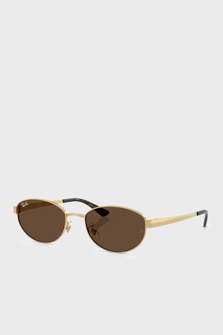 Ray Ban Oval Güneş Unisex Gözlük 00RB377 4D00173 55 ALTIN - Ray Ban