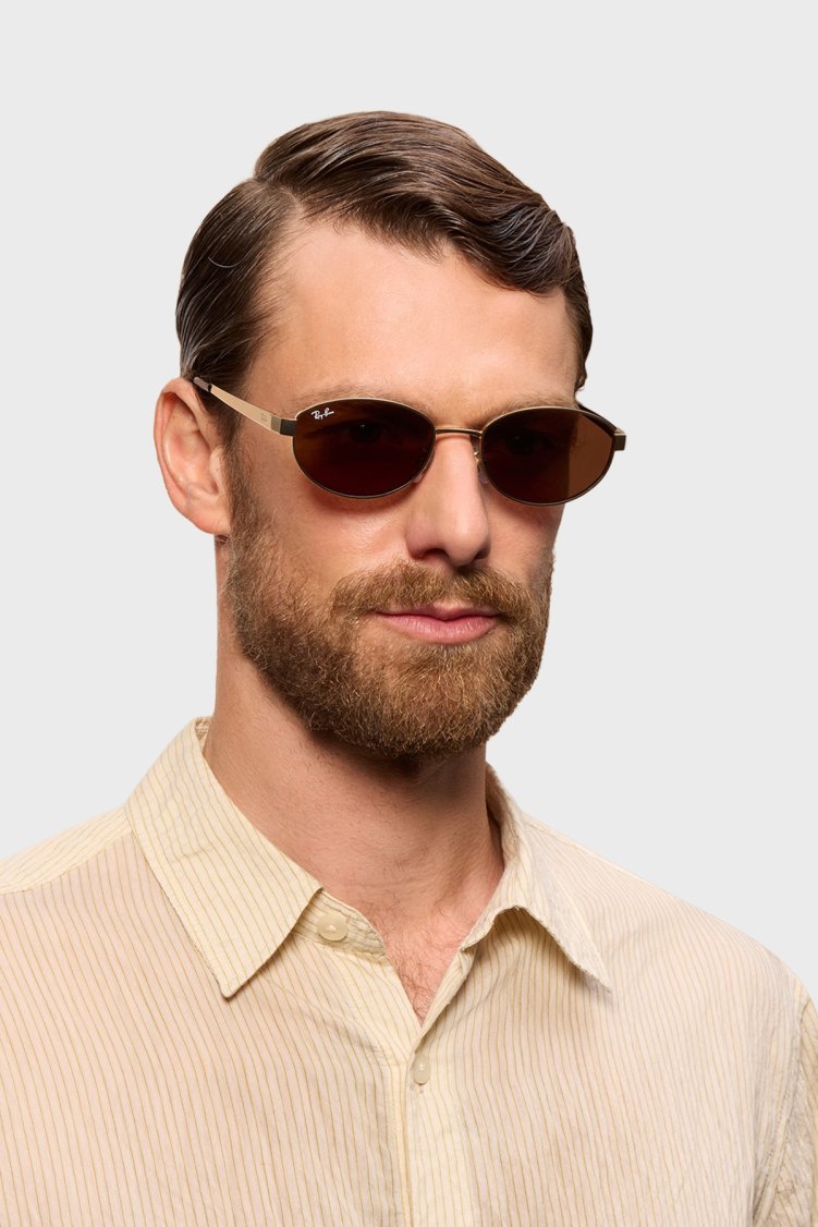 Ray Ban Oval Güneş Unisex Gözlük 00RB377 4D00173 55 ALTIN - Ray Ban (1)