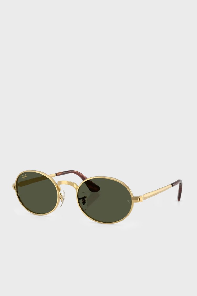 Ray Ban Oval Güneş Unisex Gözlük 0RB3931 00131 54 Altın - Ray Ban
