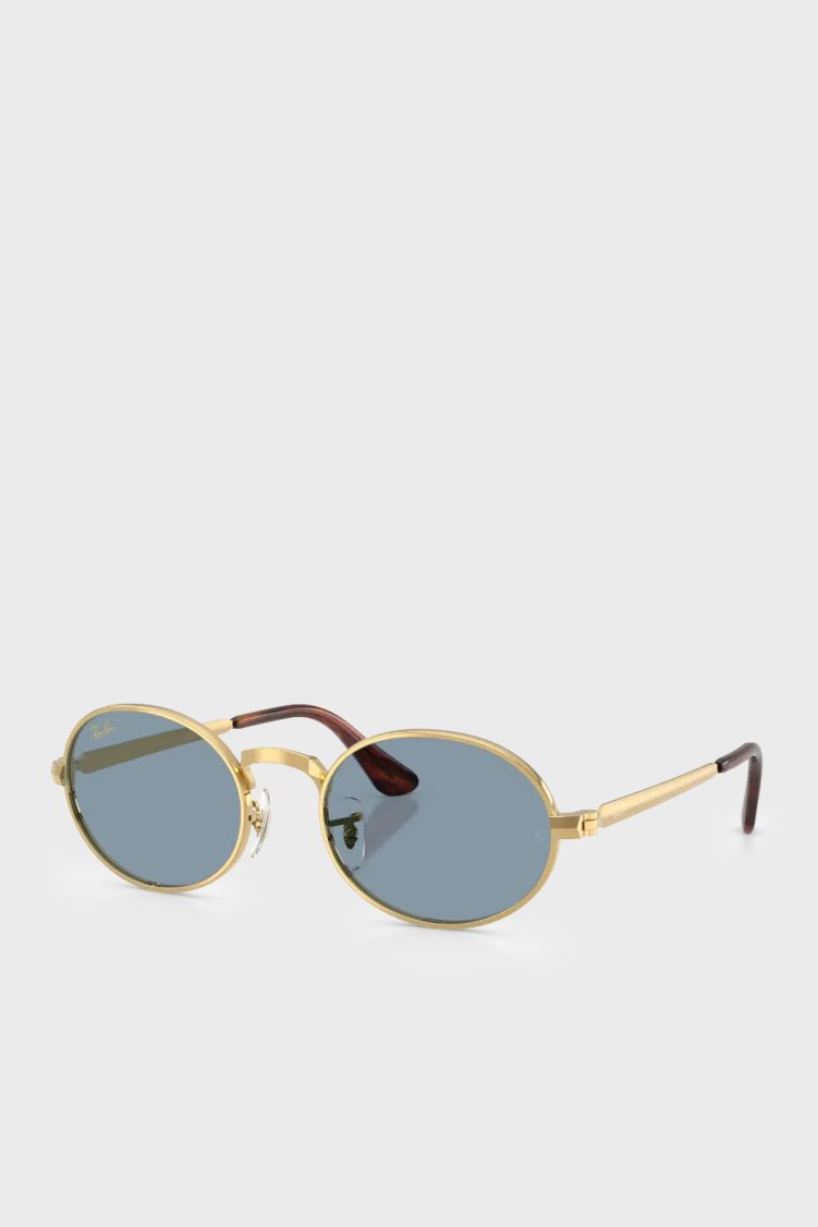 Ray Ban Oval Güneş Unisex Gözlük 0RB3931 00156 54 Altın - Ray Ban