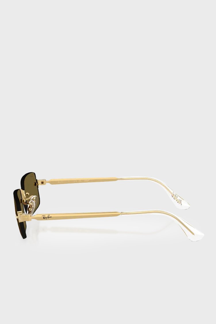 Rayban Dikdörtgen Güneş Unisex Gözlük 0RB3928 00183 54 Altın - Ray Ban (1)
