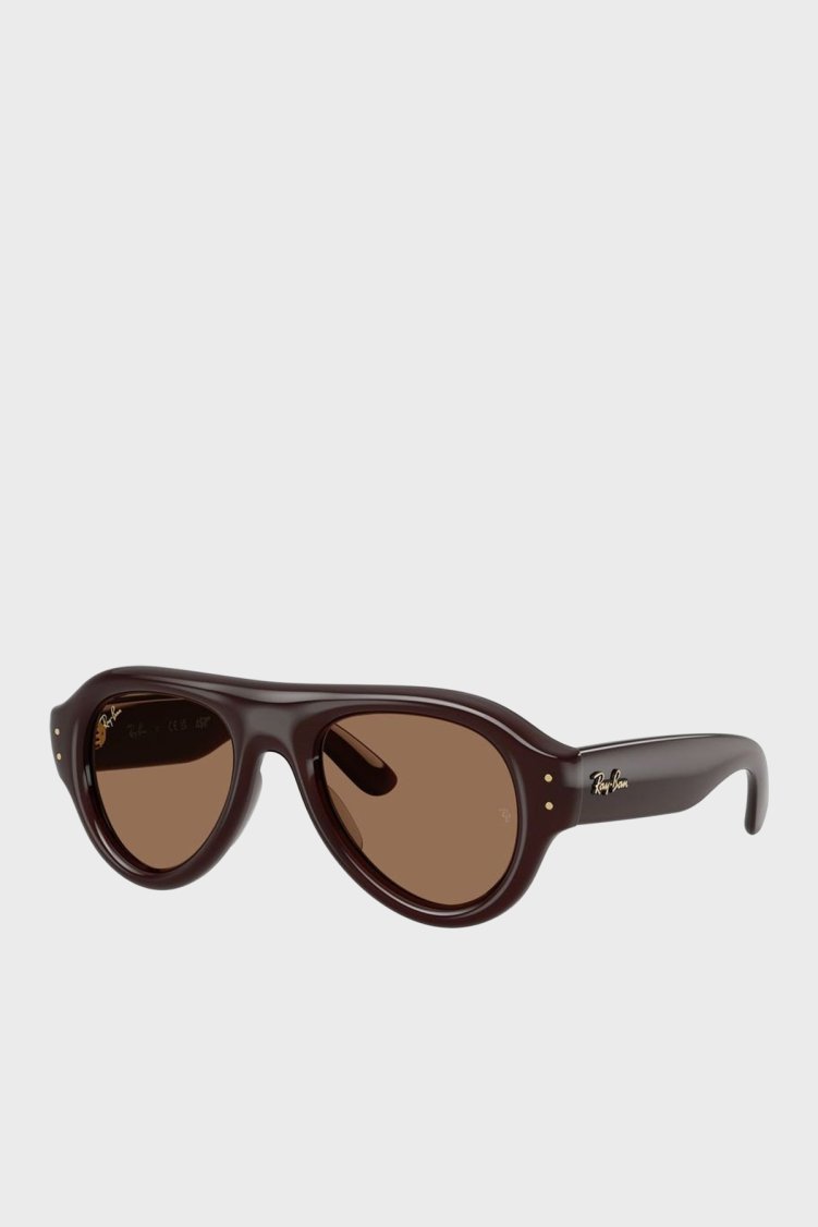 Rayban Logolu Güneş Unisex Gözlük 0RB4925 689673 52 KAHVE - Ray Ban