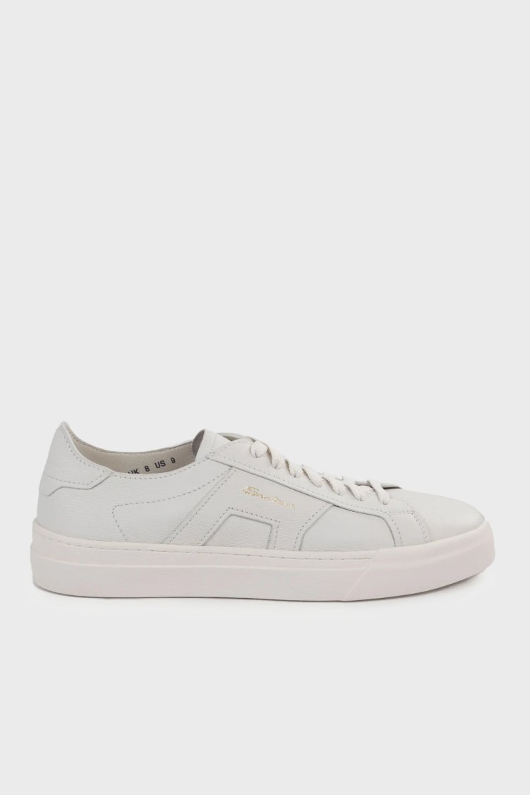 Santoni Deri Sneaker Erkek Ayakkabı MBGT21967PNNTSIWI48 BEYAZ - Santoni