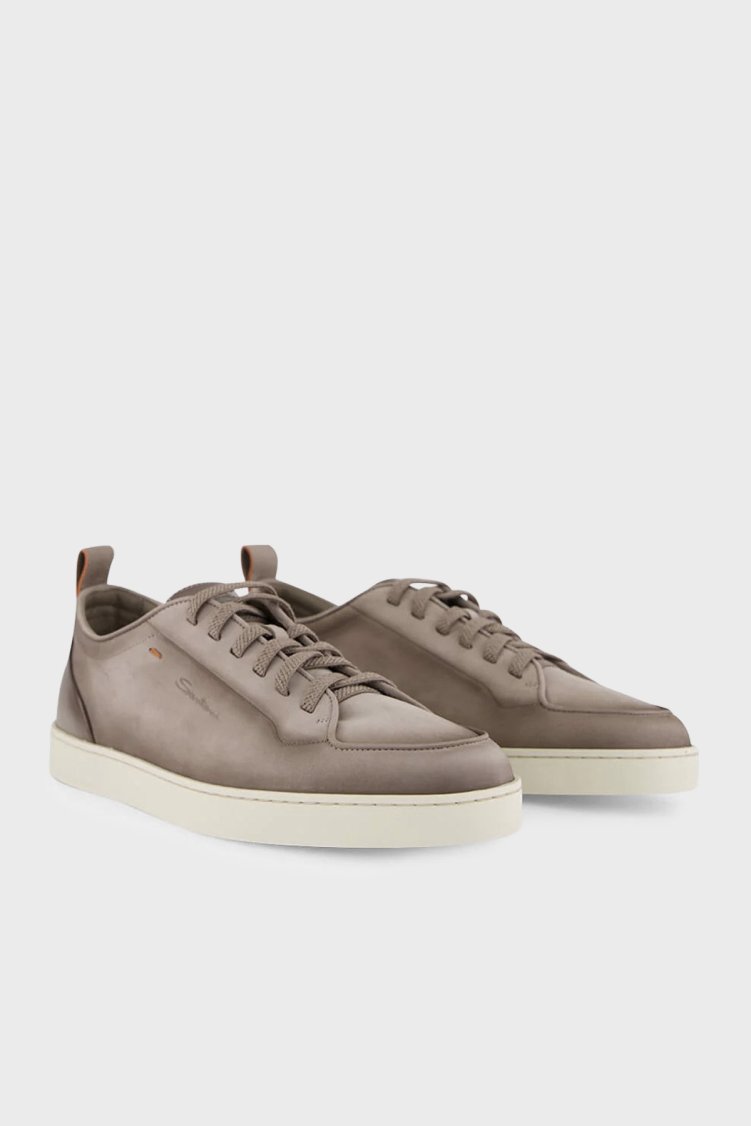 Santoni Deri Sneaker Erkek Ayakkabı MBNO22184TIRTFEHE55 VİZON - Santoni (1)