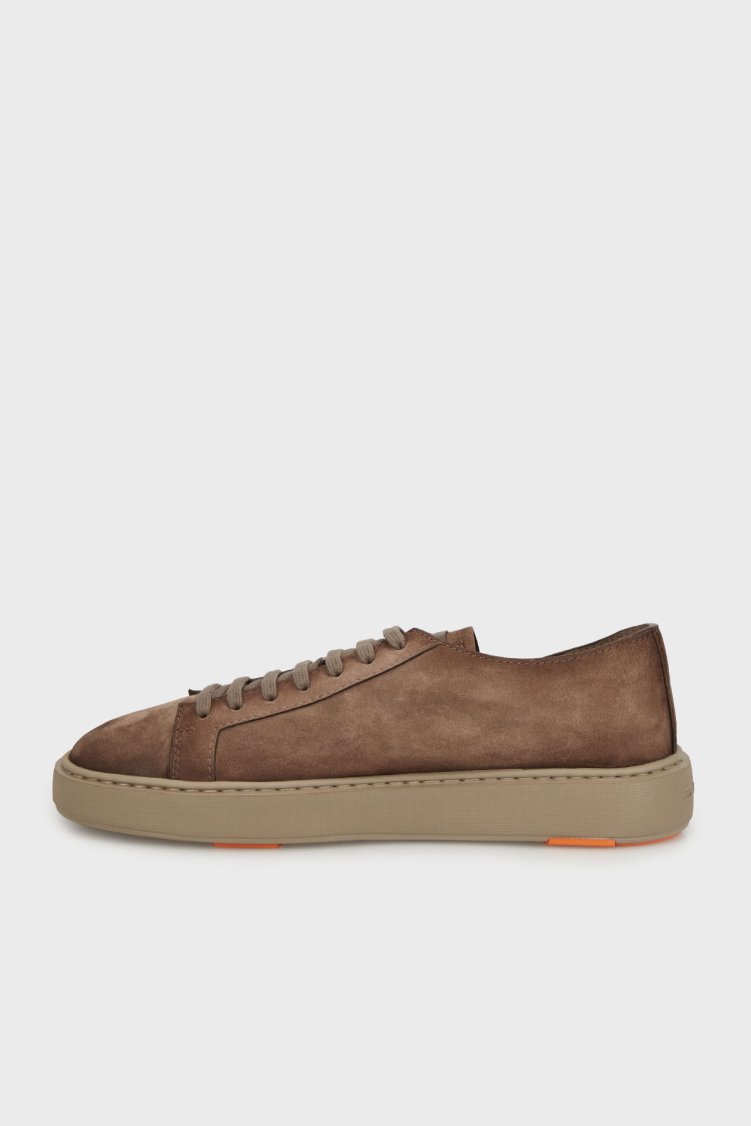 Santoni Süet Bağcıklı Casual Erkek Ayakkabı MBCD21571TARCAOLE81 VİZON - Santoni (1)