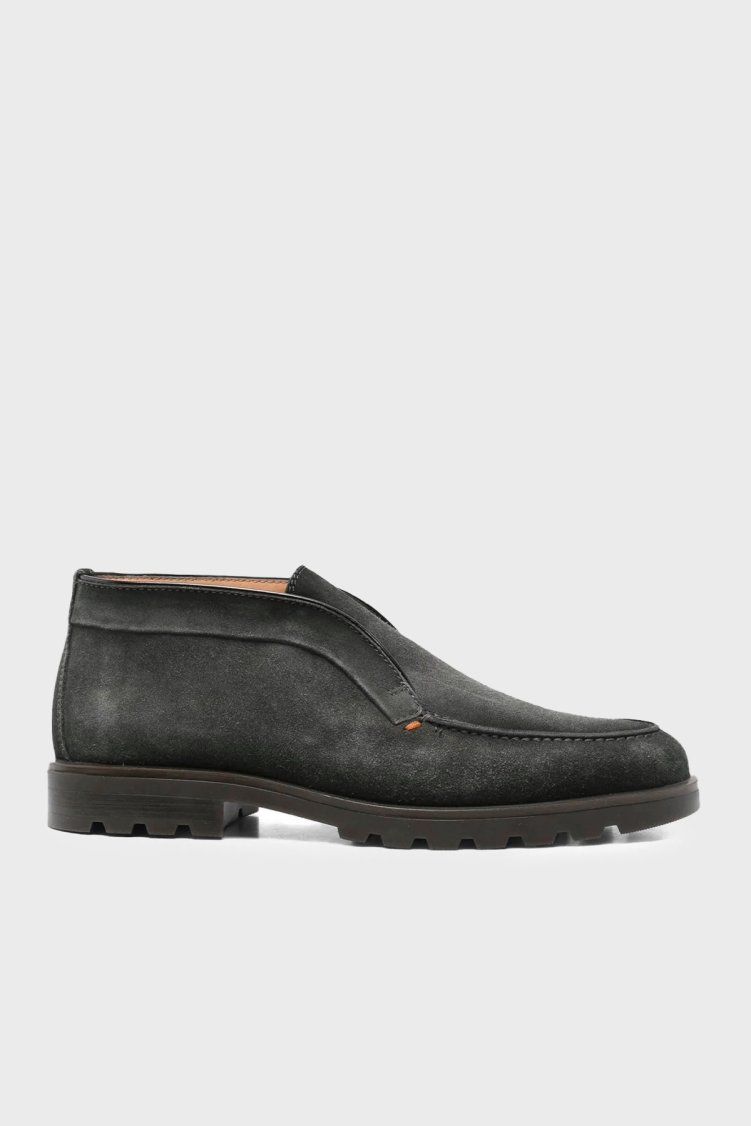 Santoni Süet Deri Erkek Bot MGDG17823NEOBSEYG76 Antrasit - Santoni