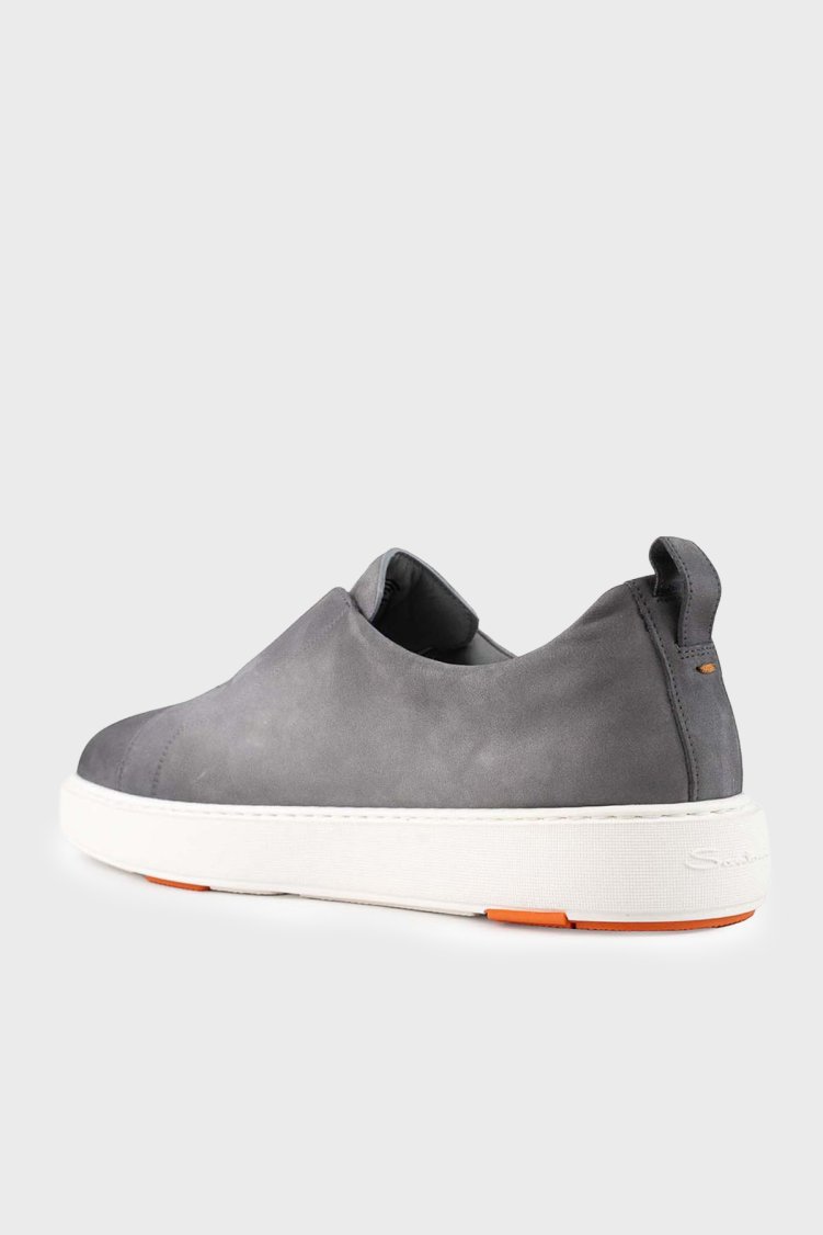 Santoni Süet Sneaker Erkek Ayakkabı MBCD21995BARTFEHG45 GRİ - Santoni (1)