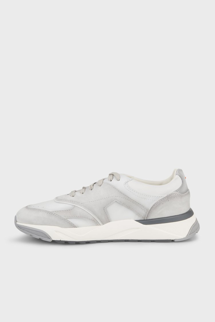 Santoni Süet Sneaker Erkek Ayakkabı MBIM22112BGRGSBBG40 GRİ - Santoni (1)