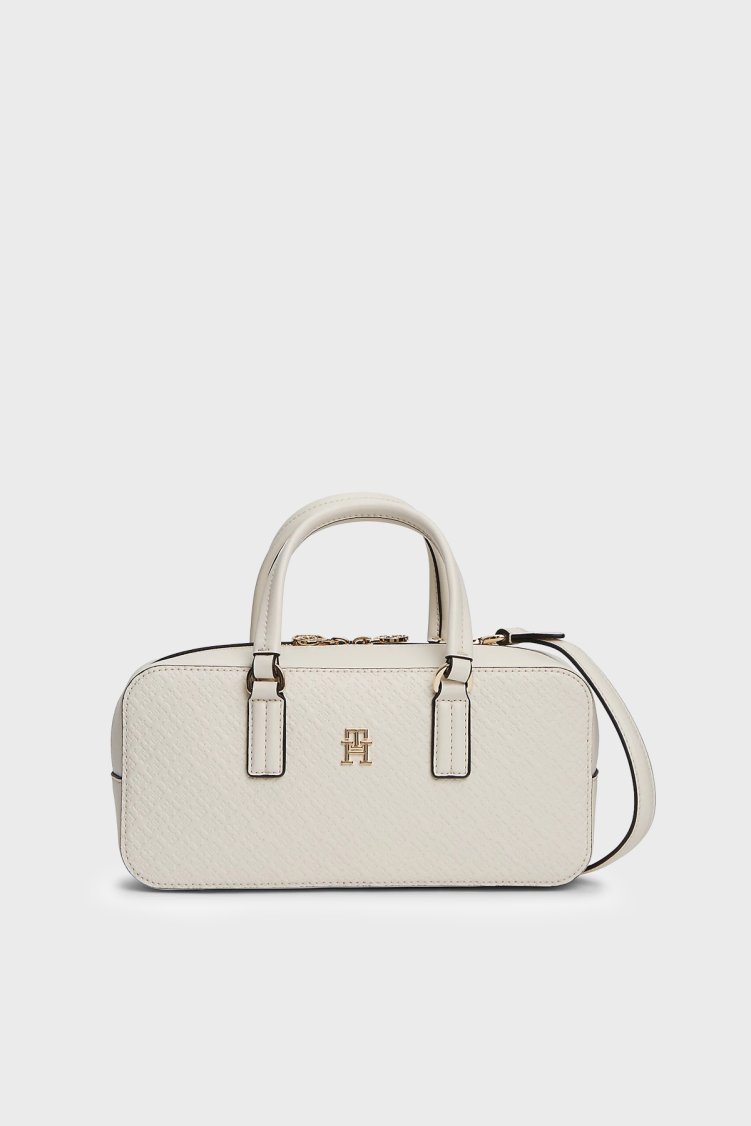 Tommy Hilfige Logolu Çıkarılabilir Askılır Kadın Çanta AW0AW18415 AEO BEJ - Tommy Hilfiger