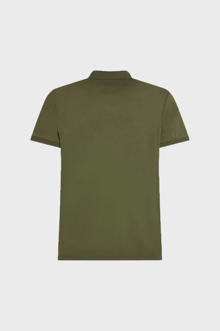 Tommy Hilfiger % 100 Pamuk Regular Fit Düğmeli Erkek Polo Yaka T Shirt MW0MW39994 L01 YEŞİL - Tommy Hilfiger (1)