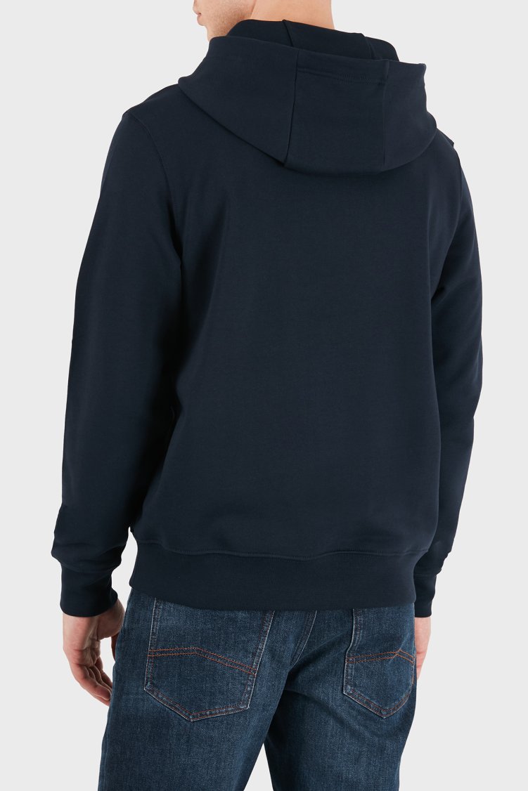 Tommy Hilfiger % 100 Pamuk Regular Fit Kapüşonlu Erkek Sweat MW0MW43223 DW5 Lacivert - Tommy Hilfiger (1)