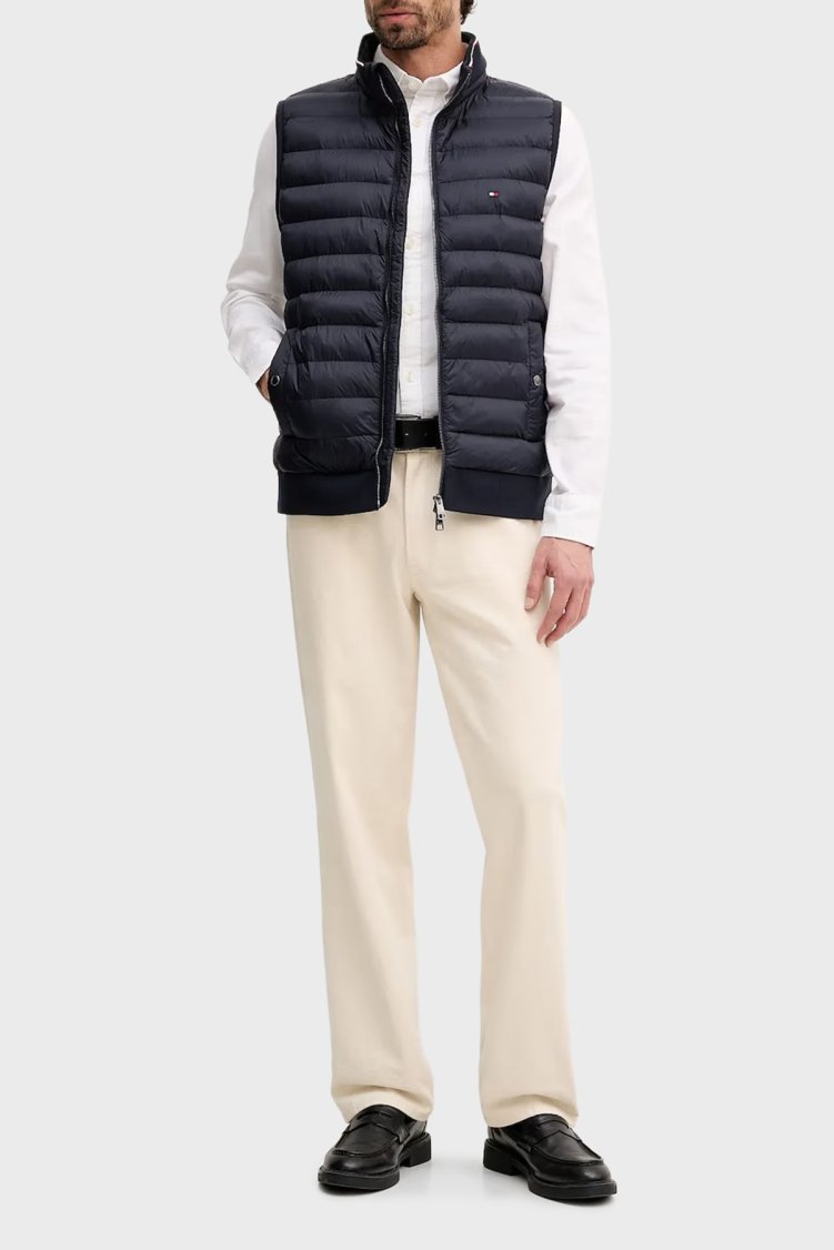 Tommy Hilfiger % 100 Pamuk Slim Fit Klasik Yaka Erkek Gömlek MW0MW41684 YBR BEYAZ - Tommy Hilfiger (1)
