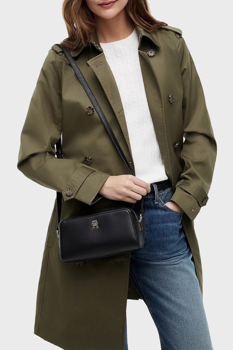 Tommy Hilfiger Ayarlanabilir Askılı Kadın Çanta AW0AW18863 BDS Siyah - Tommy Hilfiger (1)