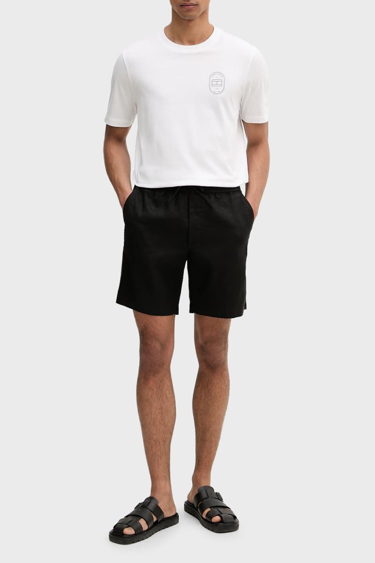 Tommy Hilfiger Baskılı % 100 Pamuk Regular Fit Erkek T Shirt MW0MW42364 YBR BEYAZ - Tommy Hilfiger (1)