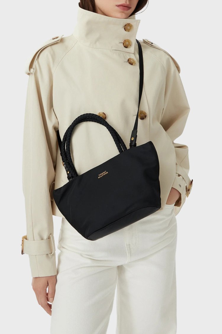 Tommy Hilfiger Çıkarılabilir Askılı Kadın Çanta AW0AW18831 BDS Siyah - Tommy Hilfiger (1)
