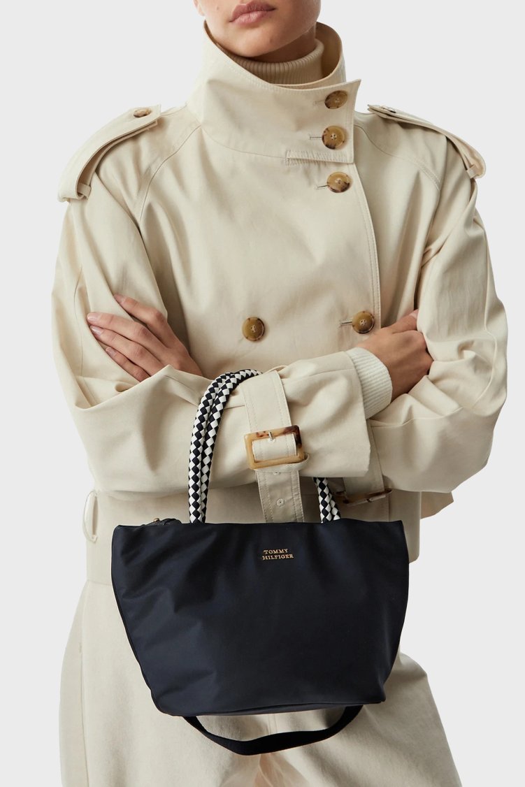 Tommy Hilfiger Çıkarılabilir Askılı Kadın Çanta AW0AW18831 DW6 Lacivert - Tommy Hilfiger (1)