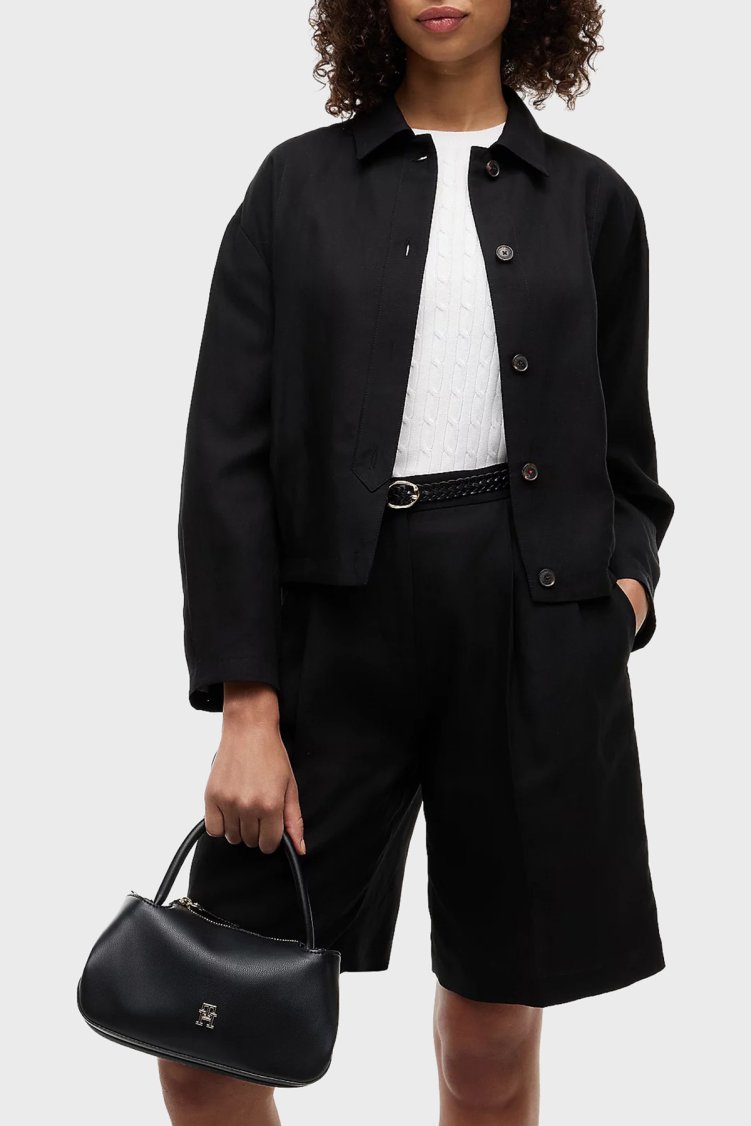 Tommy Hilfiger Çıkarılabilir Askılı Mini Kadın Çanta AW0AW18743 BDS Siyah - Tommy Hilfiger (1)