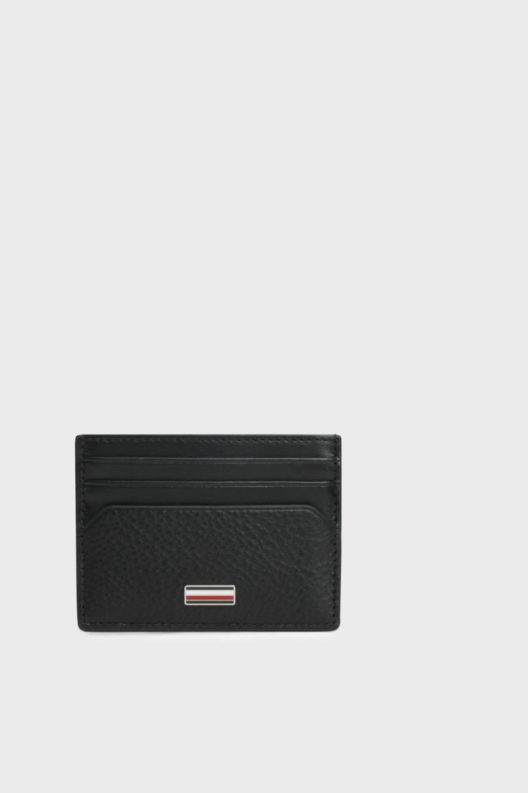 Tommy Hilfiger Deri Erkek Kartlık AM0AM14494 BDS Siyah - Tommy Hilfiger