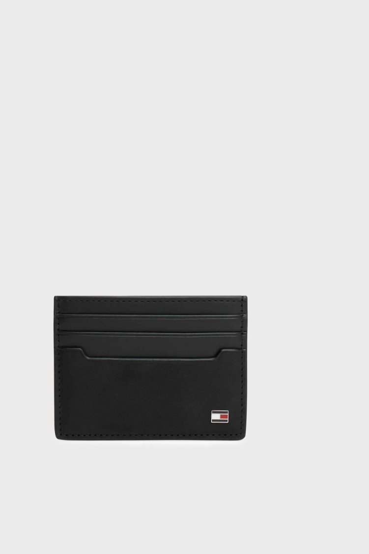 Tommy Hilfiger Deri Erkek Kartlık AM0AM14500 BDS Siyah - Tommy Hilfiger