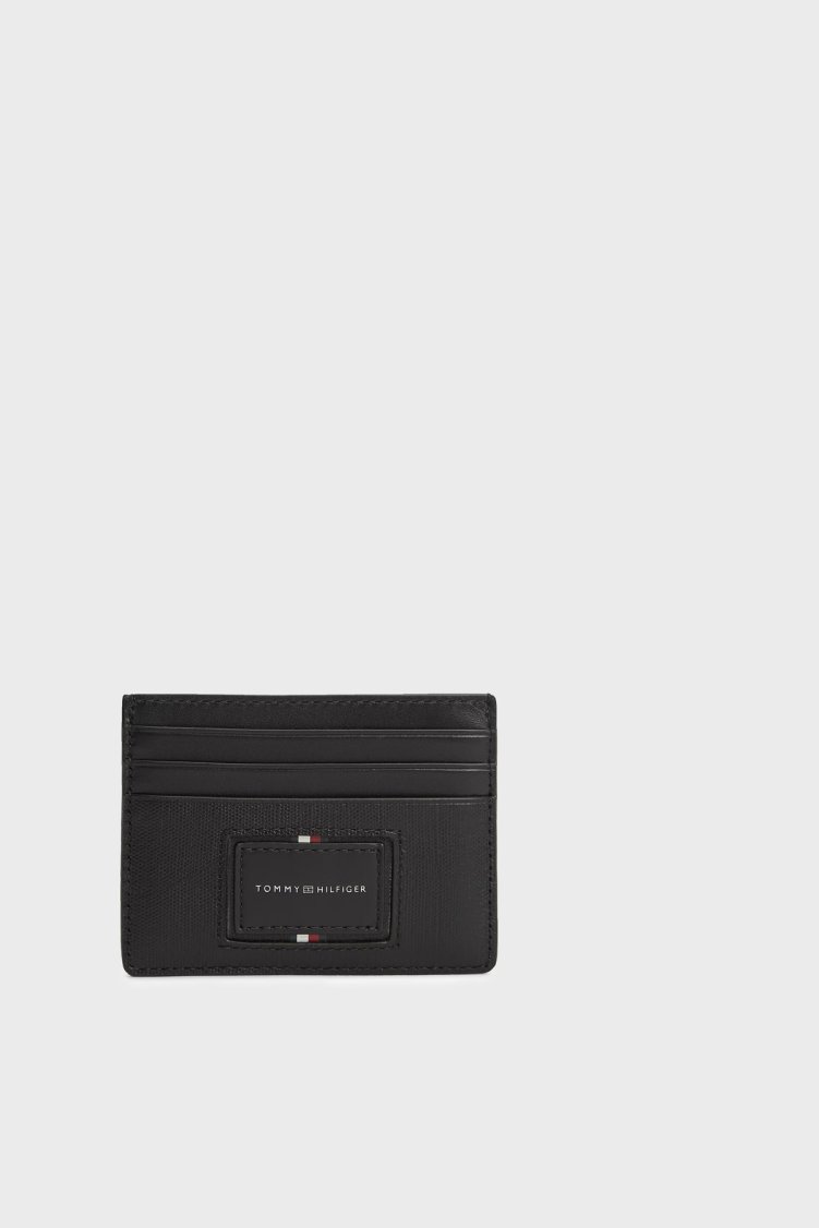 Tommy Hilfiger Deri Erkek Kartlık AM0AM14504 BDS Siyah - Tommy Hilfiger