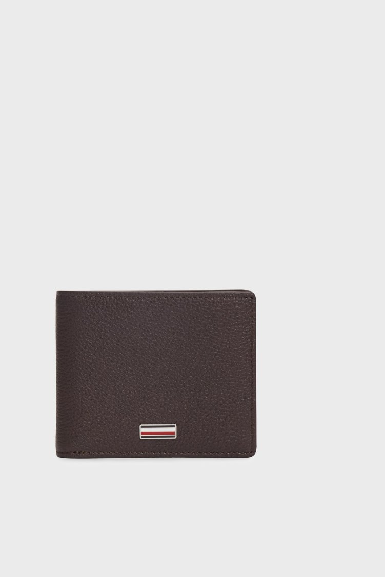 Tommy Hilfiger Deri Logolu Erkek Cüzdan AM0AM14495 GB6 Kahve - Tommy Hilfiger