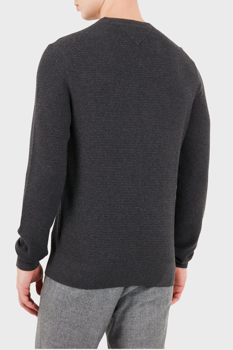 Tommy Hilfiger Erkek Kazak MW0MW44759 P4E Gri - Tommy Hilfiger (1)